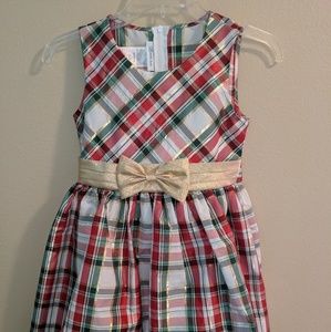 Bonnie Jean Red Plaid Girls Dress